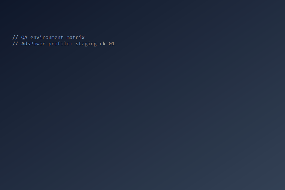 Software developer running cross-browser tests on multiple monitors for AdsPower enterprise integration QA workflows